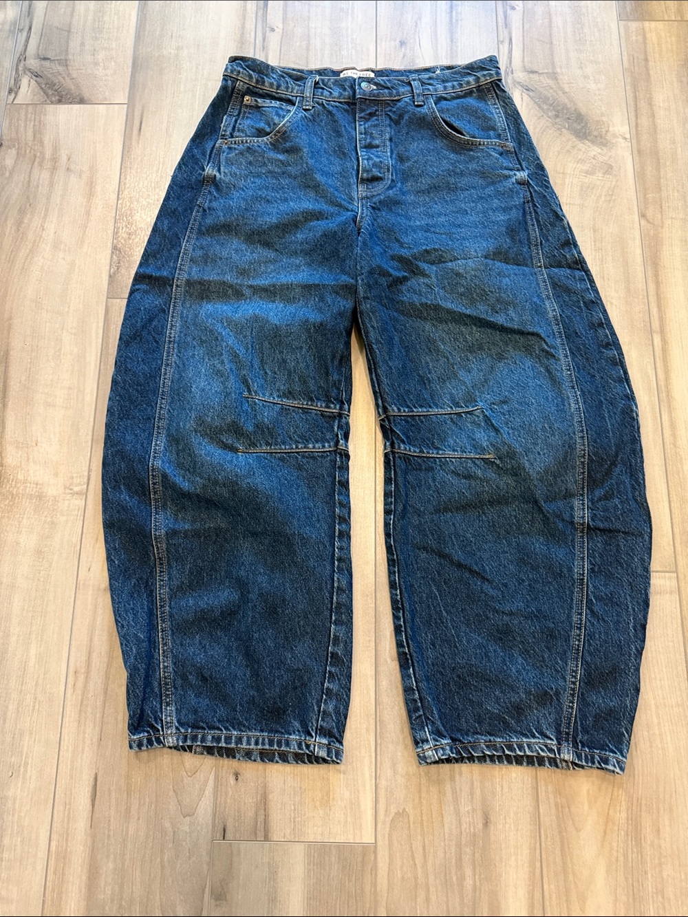 Free People We The Free Good Luck Barrel Leg Wide Leg Jeans. New without tags. - Picture 5 of 10